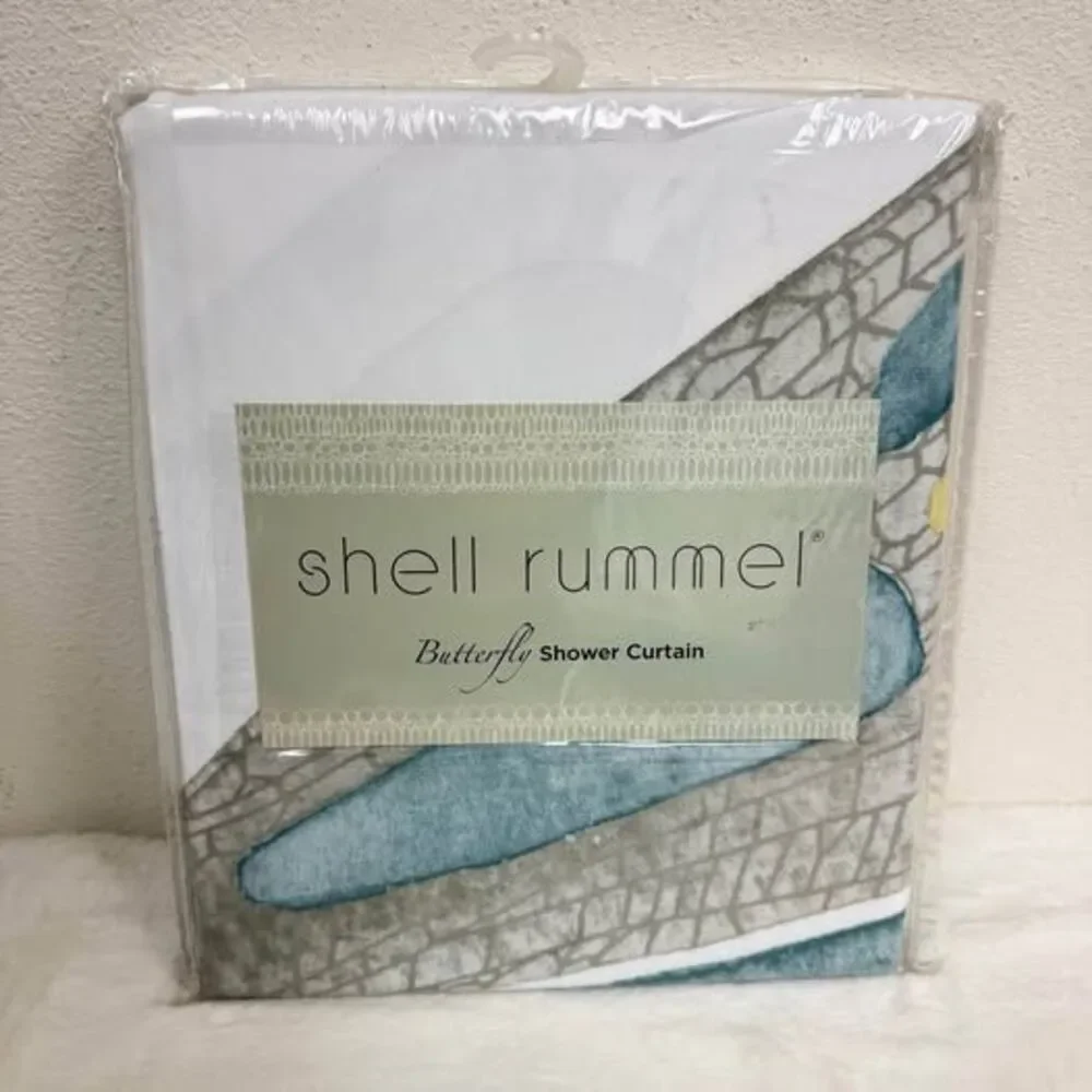 Butterfly Shower Curtain Shell Rummel